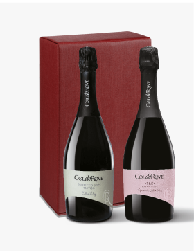 Confezione da 2 bottiglie Prosecco DOC Spumante Extra Dry e Tre Spumante Rosé Extra Dry