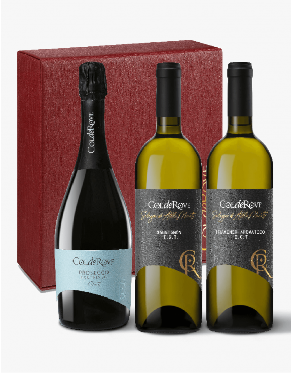 Confezione 3 Bottiglie Prosecco  DOC Brut - Sauvignon  IGT - Traminer Aromatico IGT