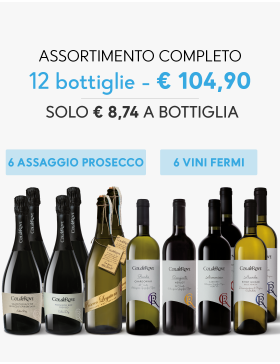 ASSAGGIO 6 + 6 PROSECCO E VINI DI CASA MIA