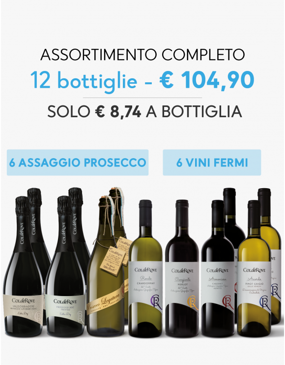 ASSAGGIO 6 + 6 PROSECCO E VINI DI CASA MIA