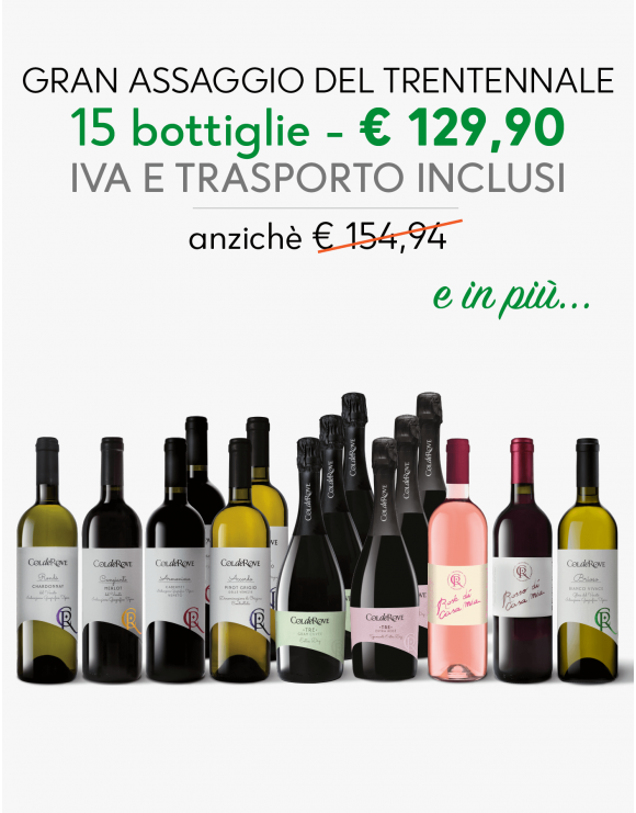Offerta Brindisi di Pasqua 15 bottiglie