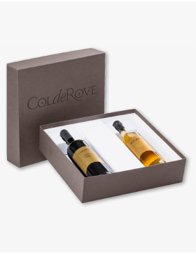 Confezione da 2 bottiglie 1 Foglia Oro  e 1 Grappa Foglia Oro