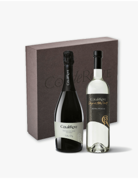Confezione da 2 bottiglie  1 Prosecco DOC Treviso Extra Dry e 1 Grappa Prosecco