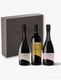 Confezione 3 bottiglie 1 Foglia Oro 2021 - 1 Valdobbiadene DOCG - 1  TRE Rosé Spumante Extra Dry