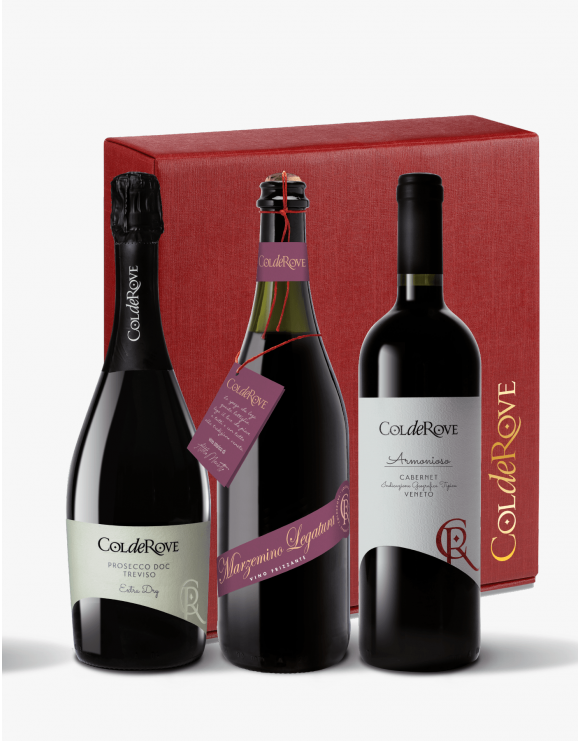 Confezione 3 btg Prosecco Brut  Cabernet Marzemino