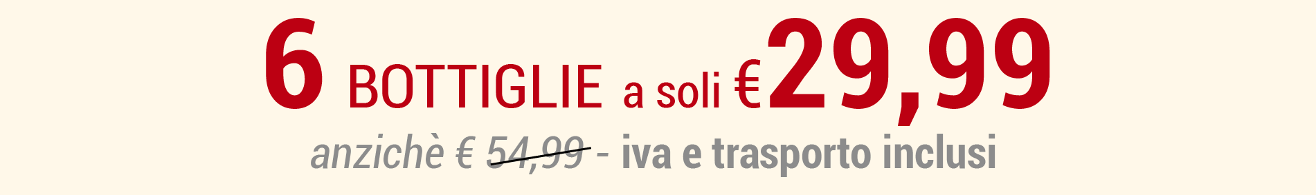 6 bottiglie colderove a soli eur 21,99